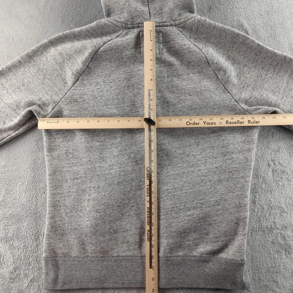 Hollister Hoodie Large Gray Full Zip California Logo Sweatshirt Fleece Y2K Style - Picture 7 of 10